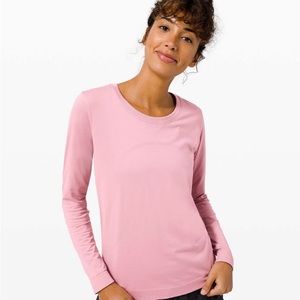 Lululemon Swiftly Relaxed Long Sleeve Pink Taupe Size 6